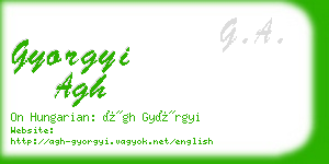 gyorgyi agh business card